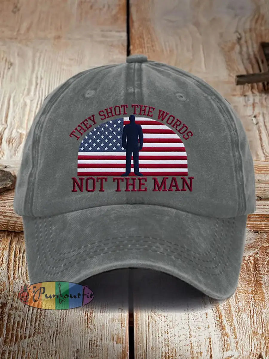 Unisex Turning Point USA Trump Charlie Kirk Commemorative Print Slouch Hat D / ONE