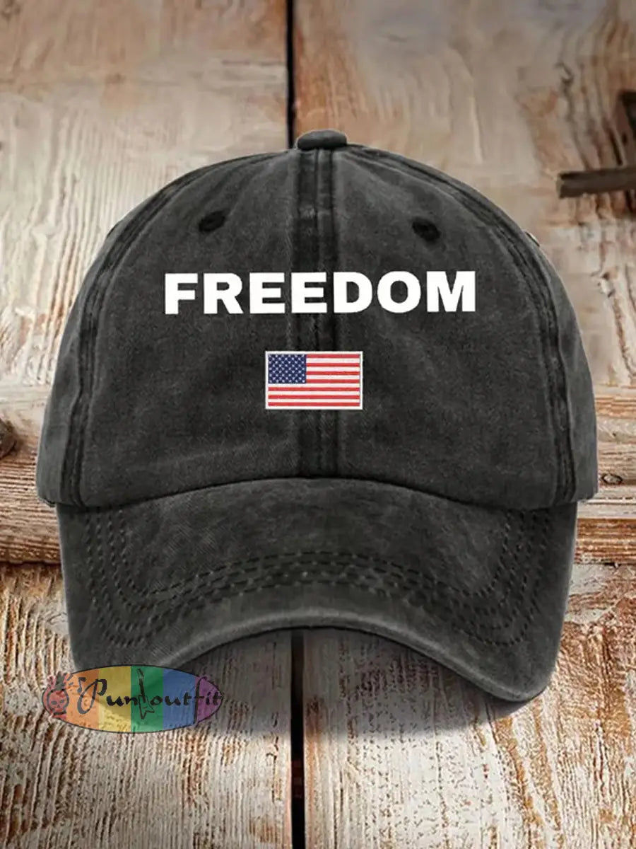 Unisex Turning Point USA Trump Charlie Kirk Commemorative Print Slouch Hat E / ONE