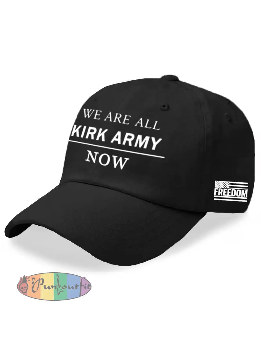Unisex We Are All Charlie Kirk Army Now! R.I.P Charlie Kirk Hat Black / ONE