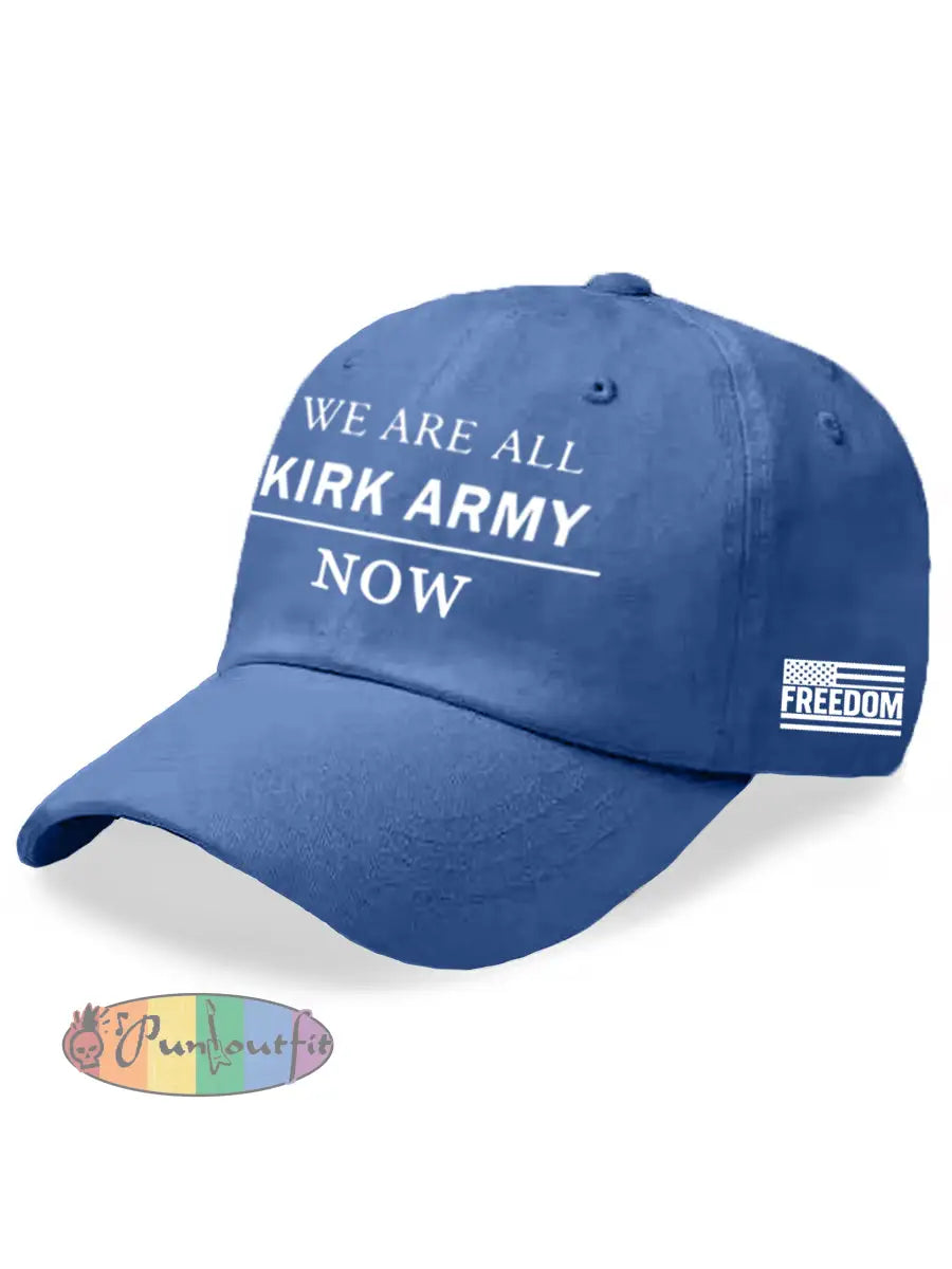 Unisex We Are All Charlie Kirk Army Now! R.I.P Charlie Kirk Hat Blue / ONE