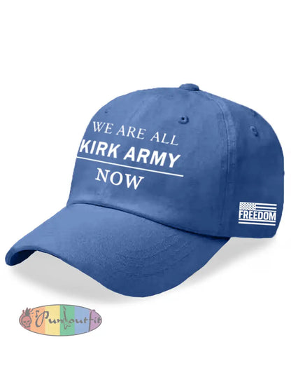 Unisex We Are All Charlie Kirk Army Now! R.I.P Charlie Kirk Hat Blue / ONE