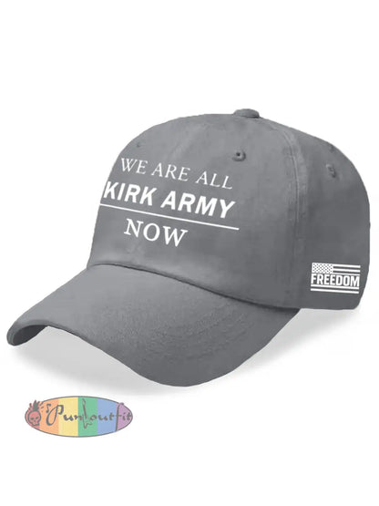 Unisex We Are All Charlie Kirk Army Now! R.I.P Charlie Kirk Hat Gray / ONE