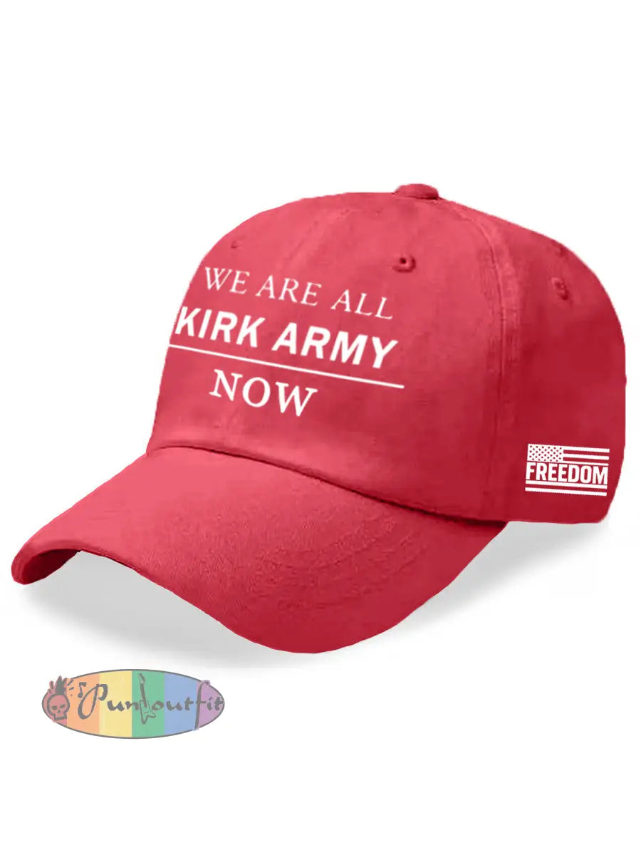 Unisex We Are All Charlie Kirk Army Now! R.I.P Charlie Kirk Hat Red / ONE