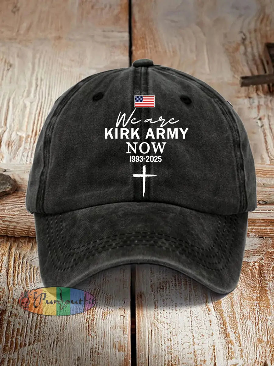 Unisex We Are All Kirk Army Now! R.I.P Charlie Kirk Hat Black / ONE