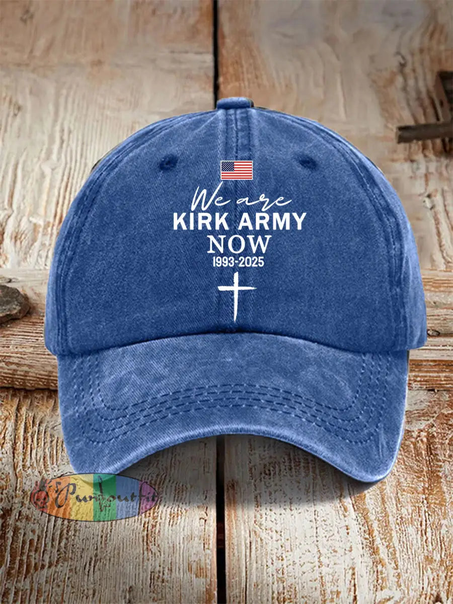 Unisex We Are All Kirk Army Now! R.I.P Charlie Kirk Hat Blue / ONE