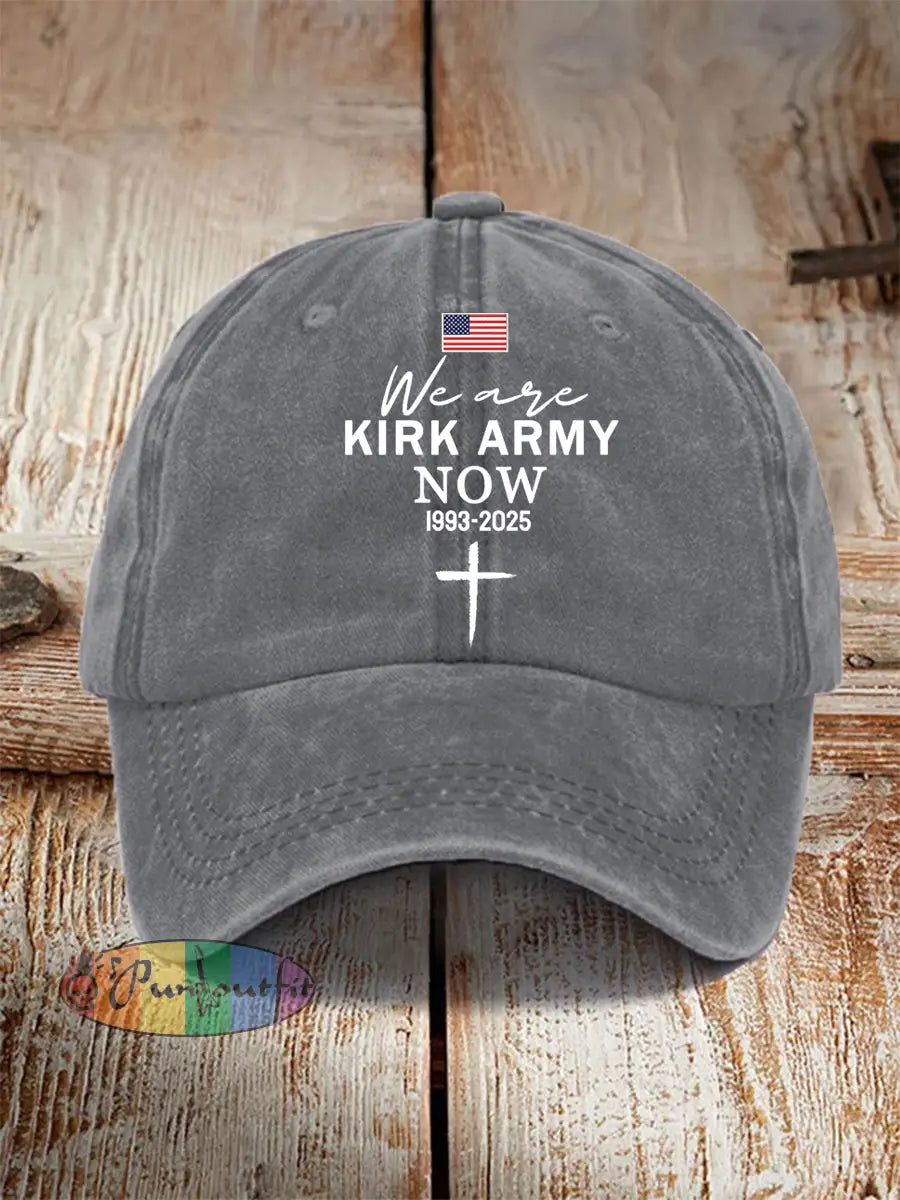 Unisex We Are All Kirk Army Now! R.I.P Charlie Kirk Hat Gray / ONE