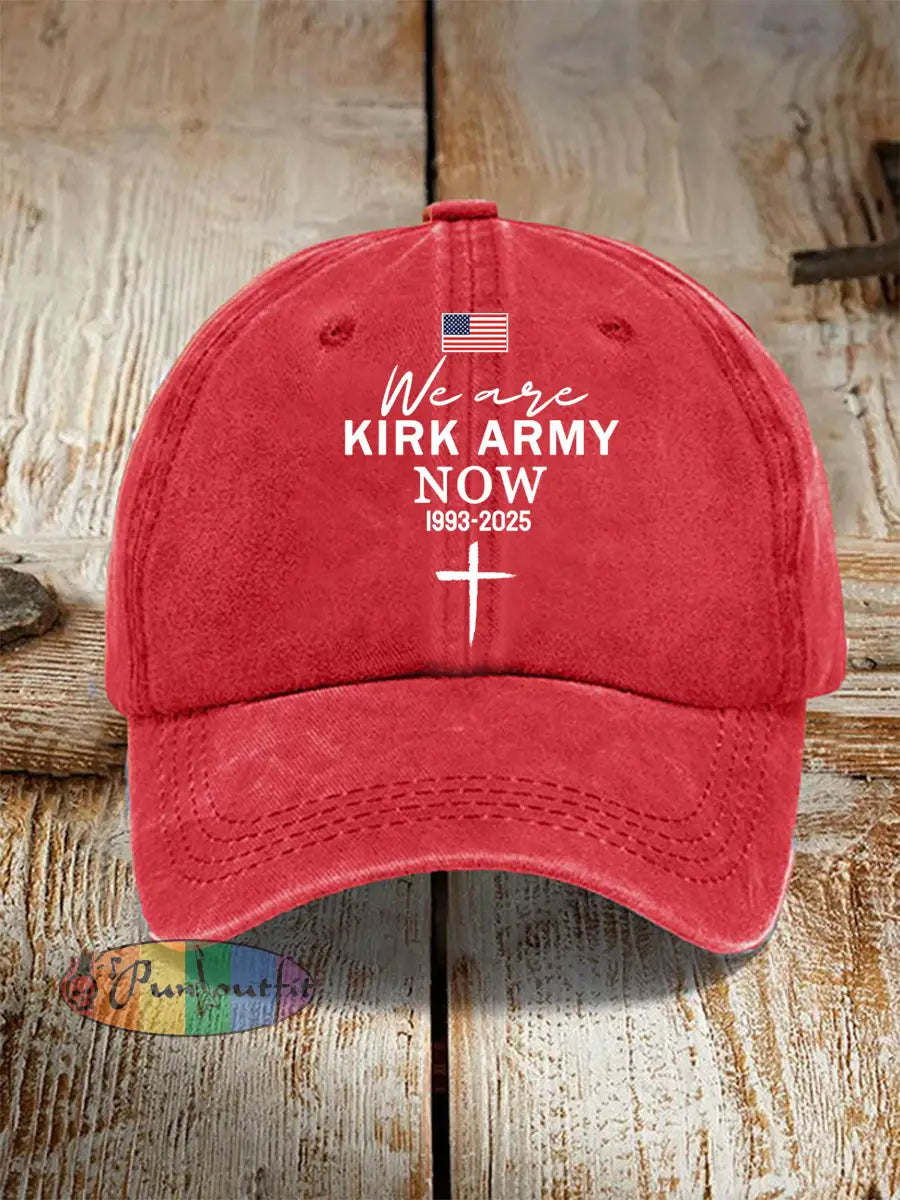Unisex We Are All Kirk Army Now! R.I.P Charlie Kirk Hat Red / ONE