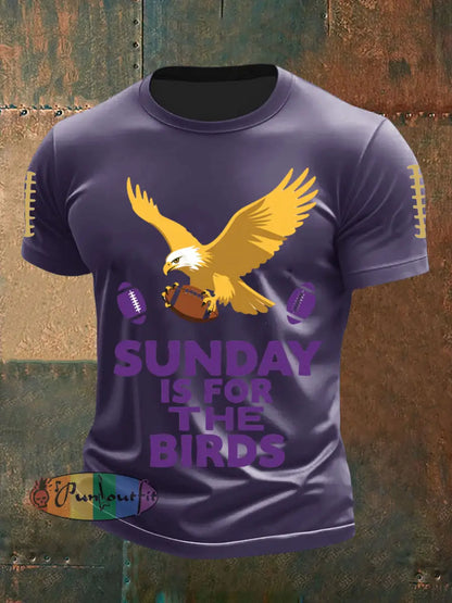 Vintage Baltimore Ravens Football Print Casual Cotton Short Sleeve T Shirt Purple / S