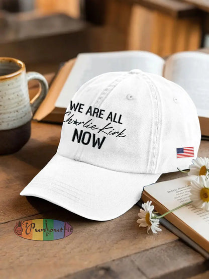 Voice Of Freedom Printed Casual Unisex Hat White / ONE