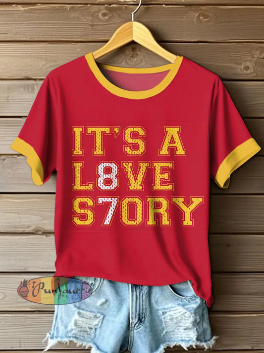 Women’s 8789 Diva Engaged Era Printed T shirt As picture / S