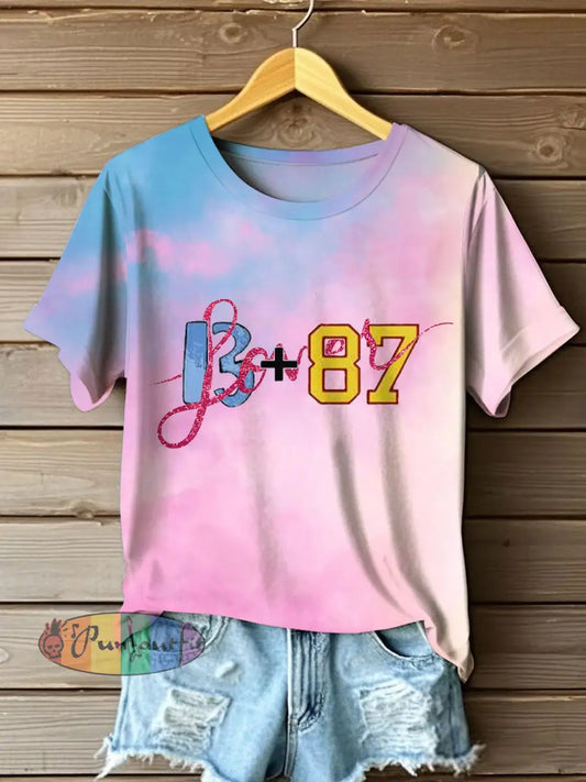 Women’s 8789 Diva Engaged Era Printed T shirt As picture / S