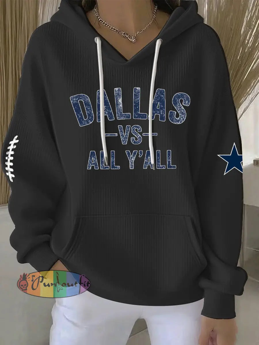 Women’s American Football Hoodie Black / S