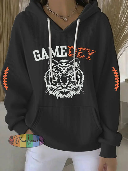 Women’s American football hoodie Black / S