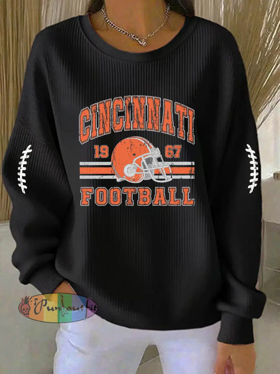 Women’s American Football Sweatshirt Black / S