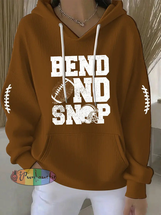 Women’s American Football Sweatshirt Brown / S