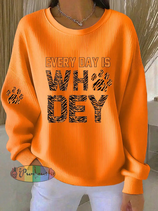 Women’s American football sweatshirt Orange / S