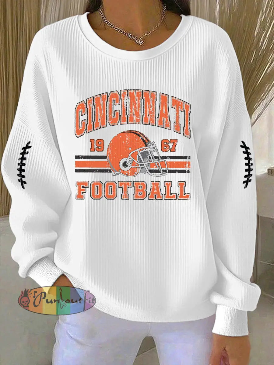 Women’s American Football Sweatshirt White / S