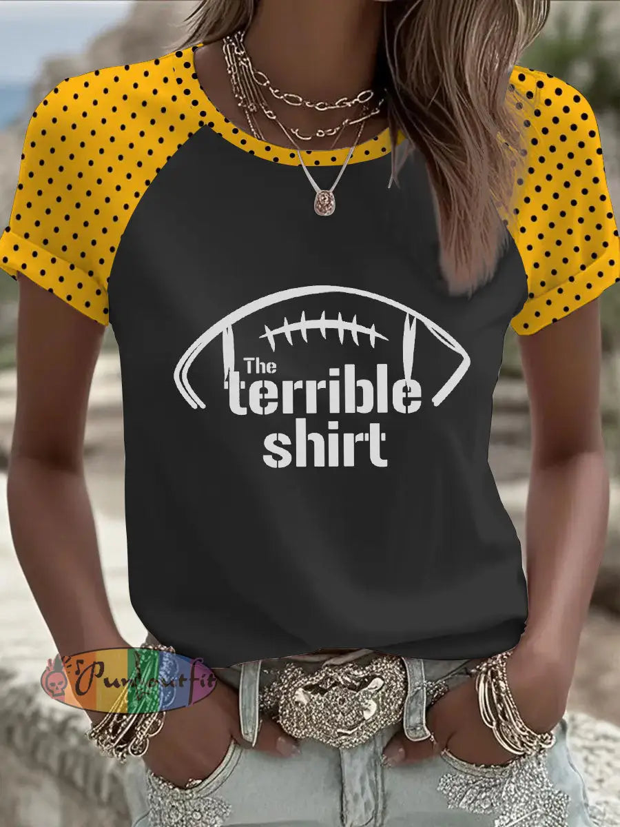 Women’s American Football T-Shirt Black / S