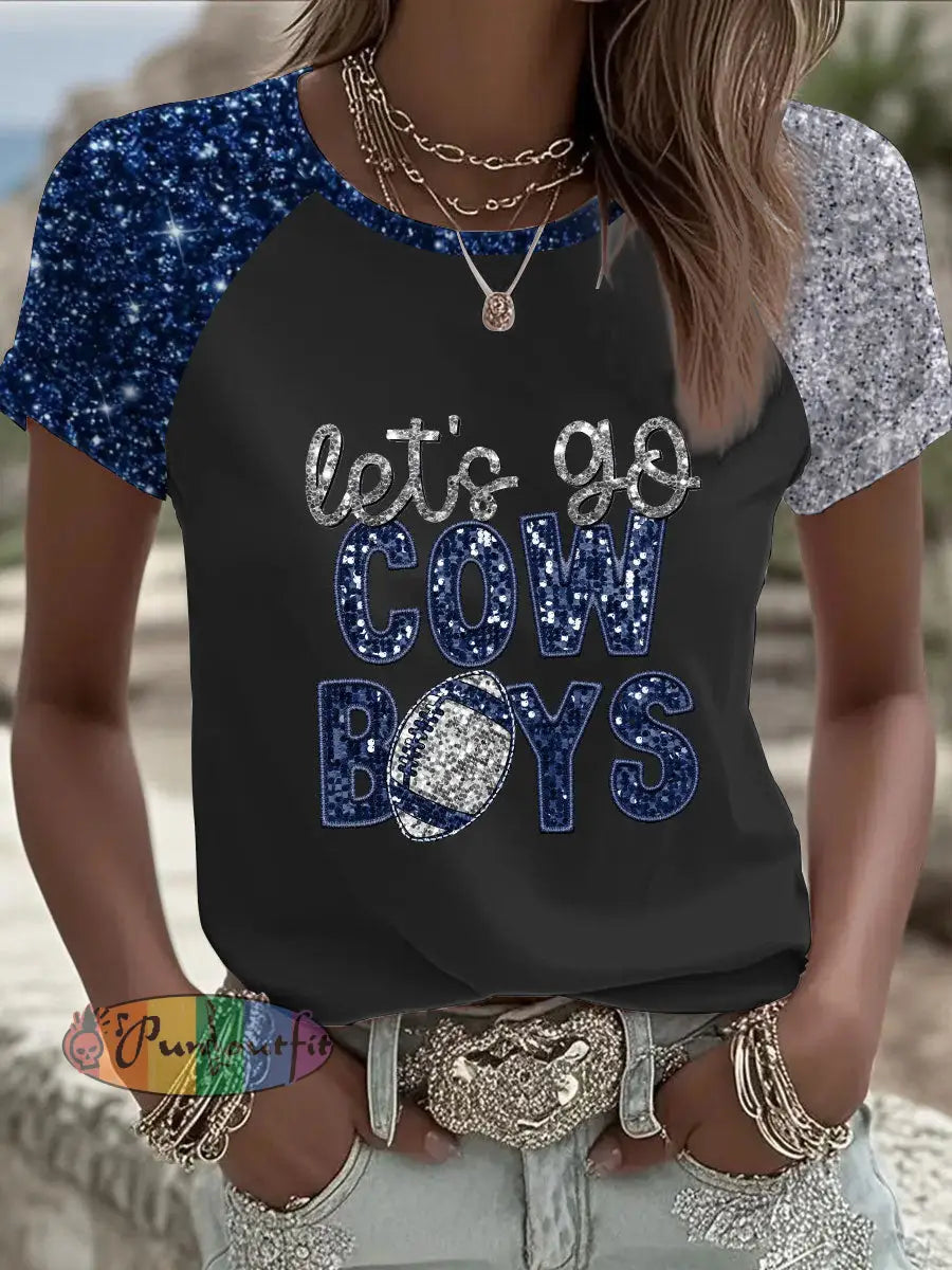 Women’s American Football T Shirt Black / S
