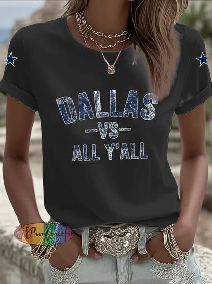 Women’s American Football T Shirt Black / S