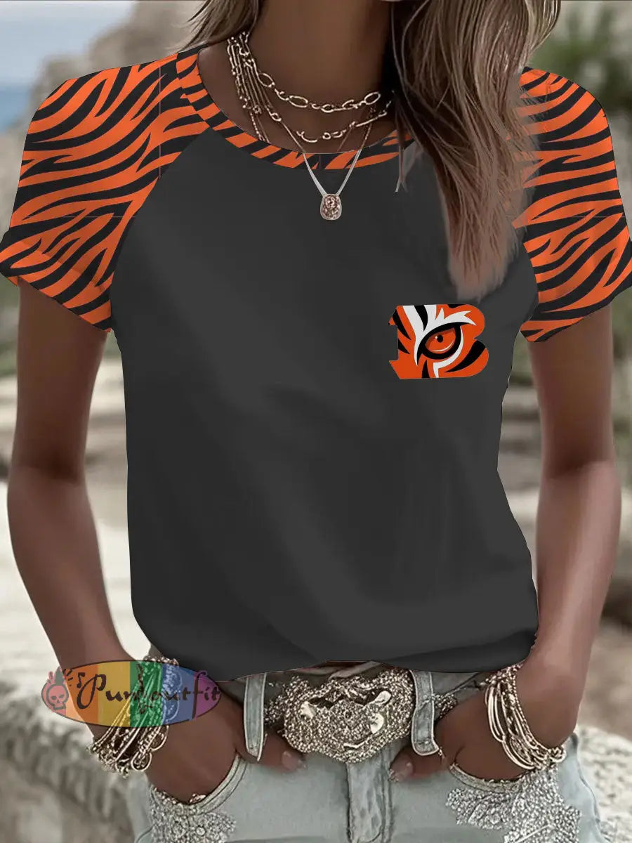 Women’s American football T-shirt Black / S