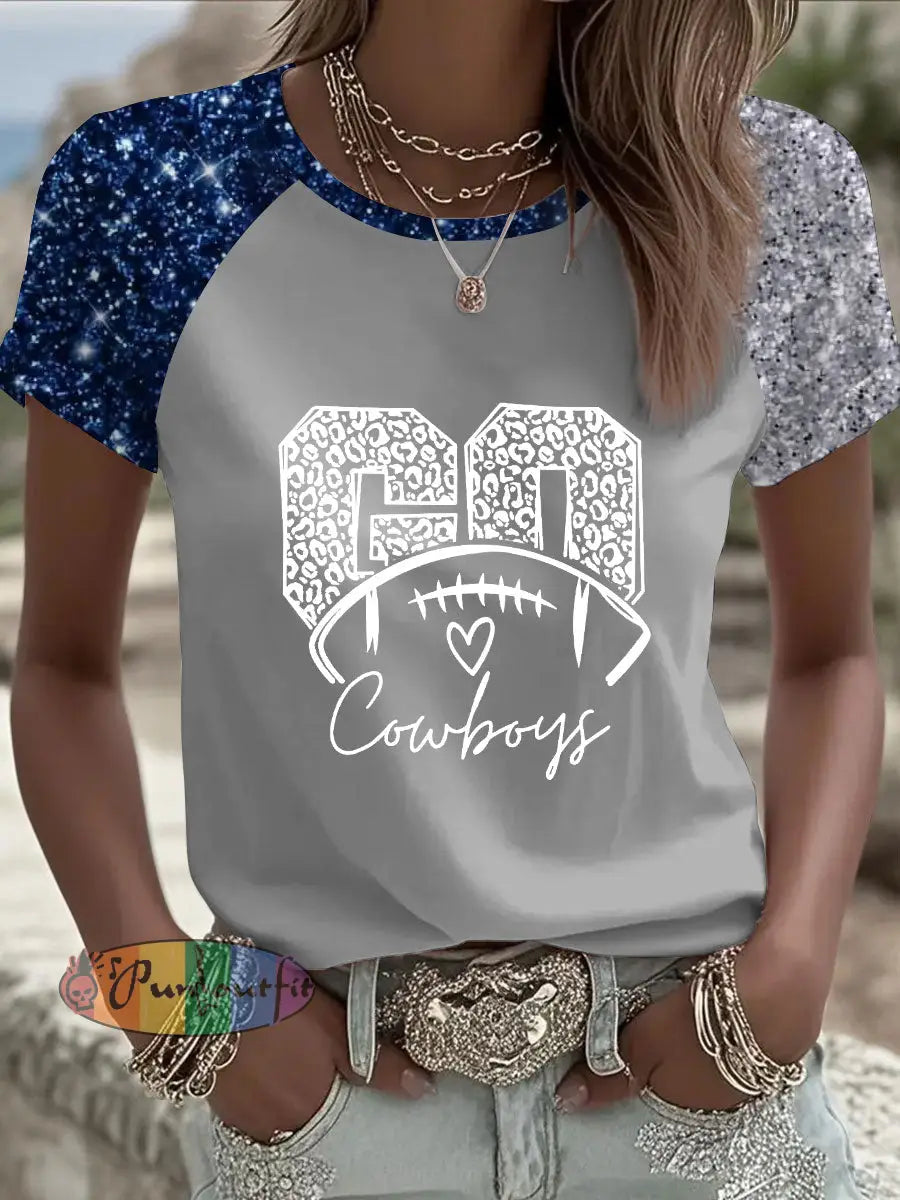 Women’s American Football T Shirt Gray / S