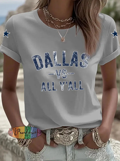 Women’s American Football T Shirt Light Gray / S