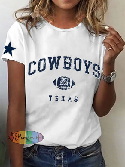 Women’s American Football T Shirt White / S