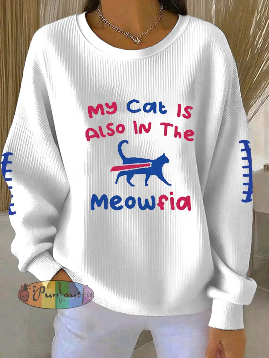 Women’s Be Good Do Good God Bless Go Buffalo Football Fans Lovers Gameday Casual Sweatshirt White / S
