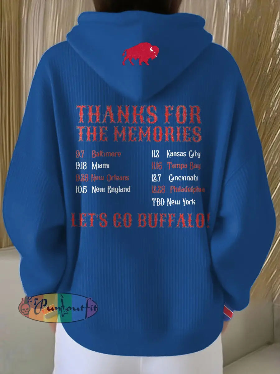 Women’s Buffalo Football Lover Printed Hoodie