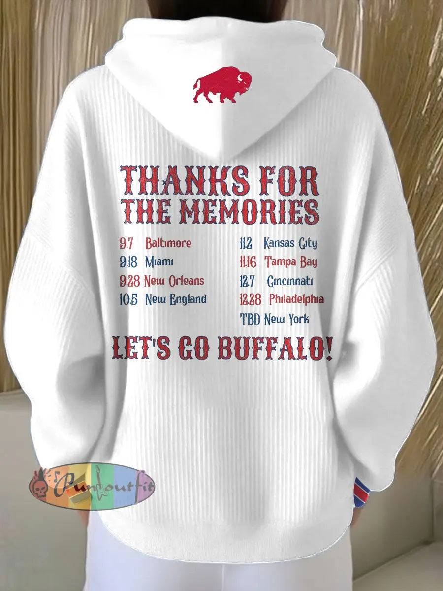 Women’s Buffalo Football Lover Printed Hoodie