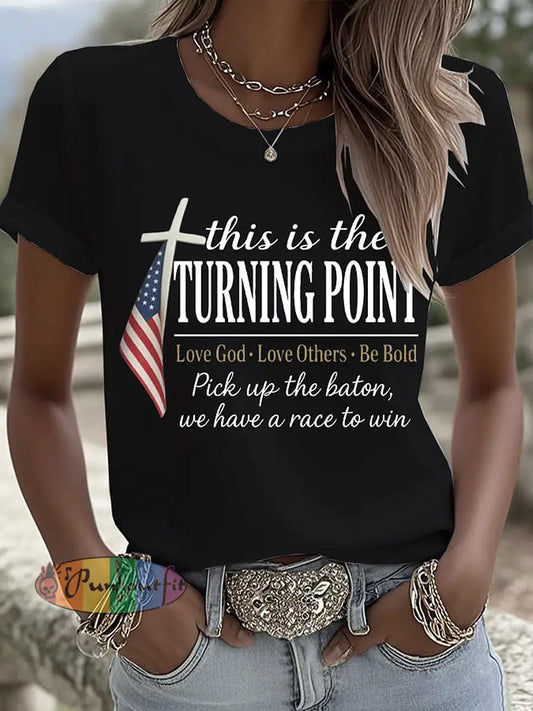 Women’s Clothing This Is The Turning Point T-shirts Black / S