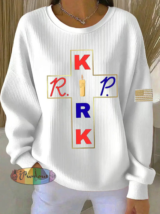 Women’s Commemorative Leader Print Long Sleeve Top White / S