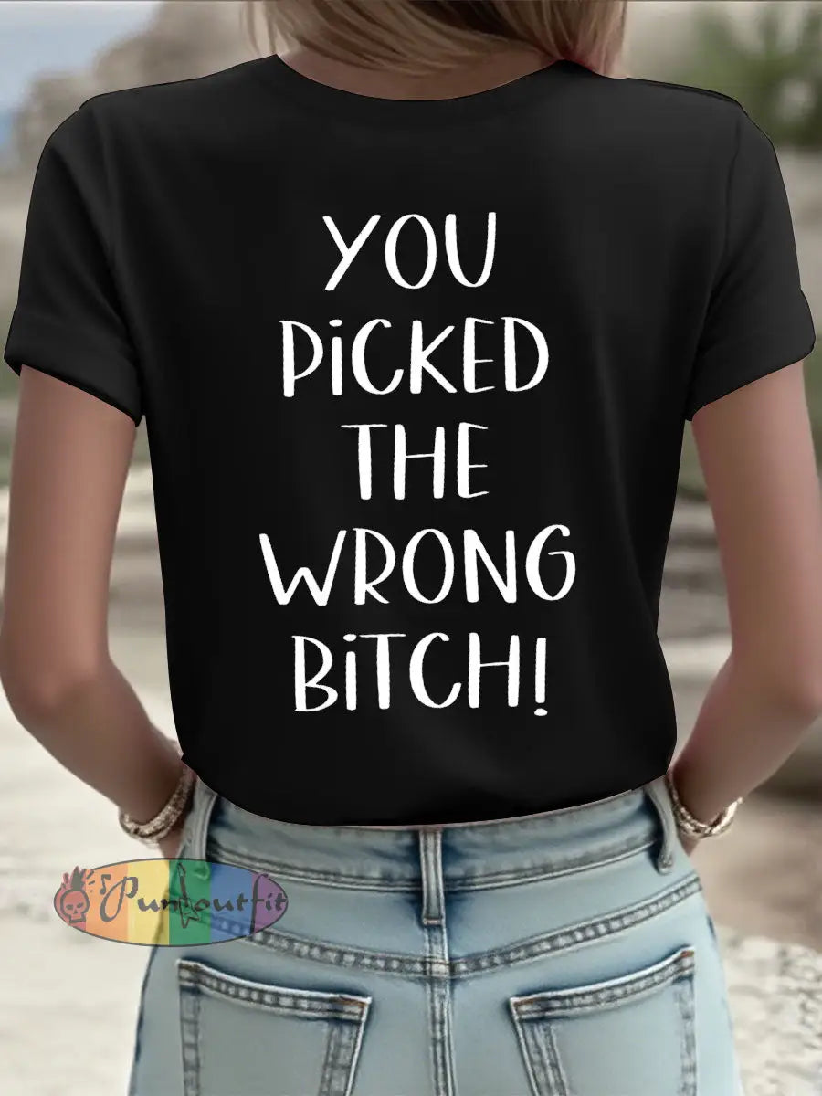 Women’s Dear cancer you picked the wrong bitch T shirts