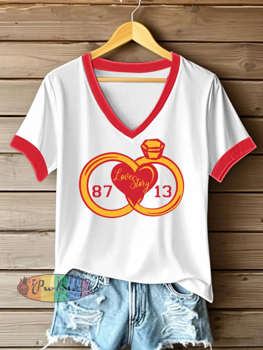 Women’s Diva Engaged Era 8987 Karma Is The Guy Print T Shirt White / S