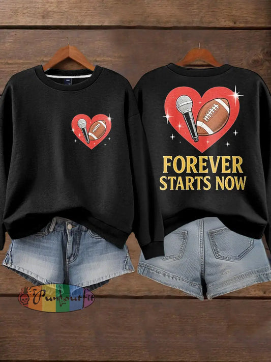 Women’s Diva Engaged Era 8987 Printed Sweatshirt Black / S