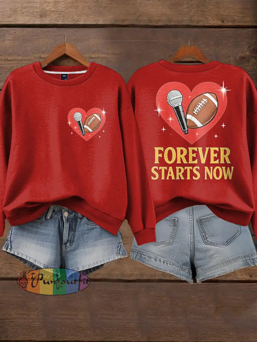 Women’s Diva Engaged Era 8987 Printed Sweatshirt Red / S