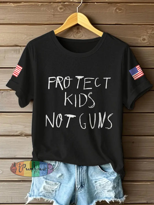 Women’s End Gun Violence Printed T-Shirt Black / S