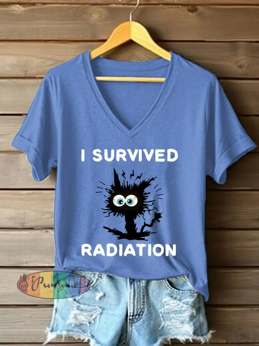 Women’s Fight Cancer T Shirt Light Blue / S