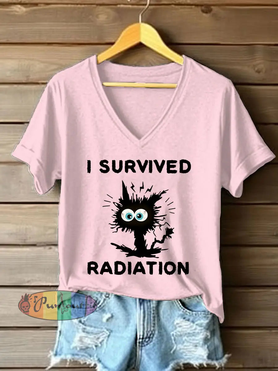Women’s Fight Cancer T Shirt Light Pink / S