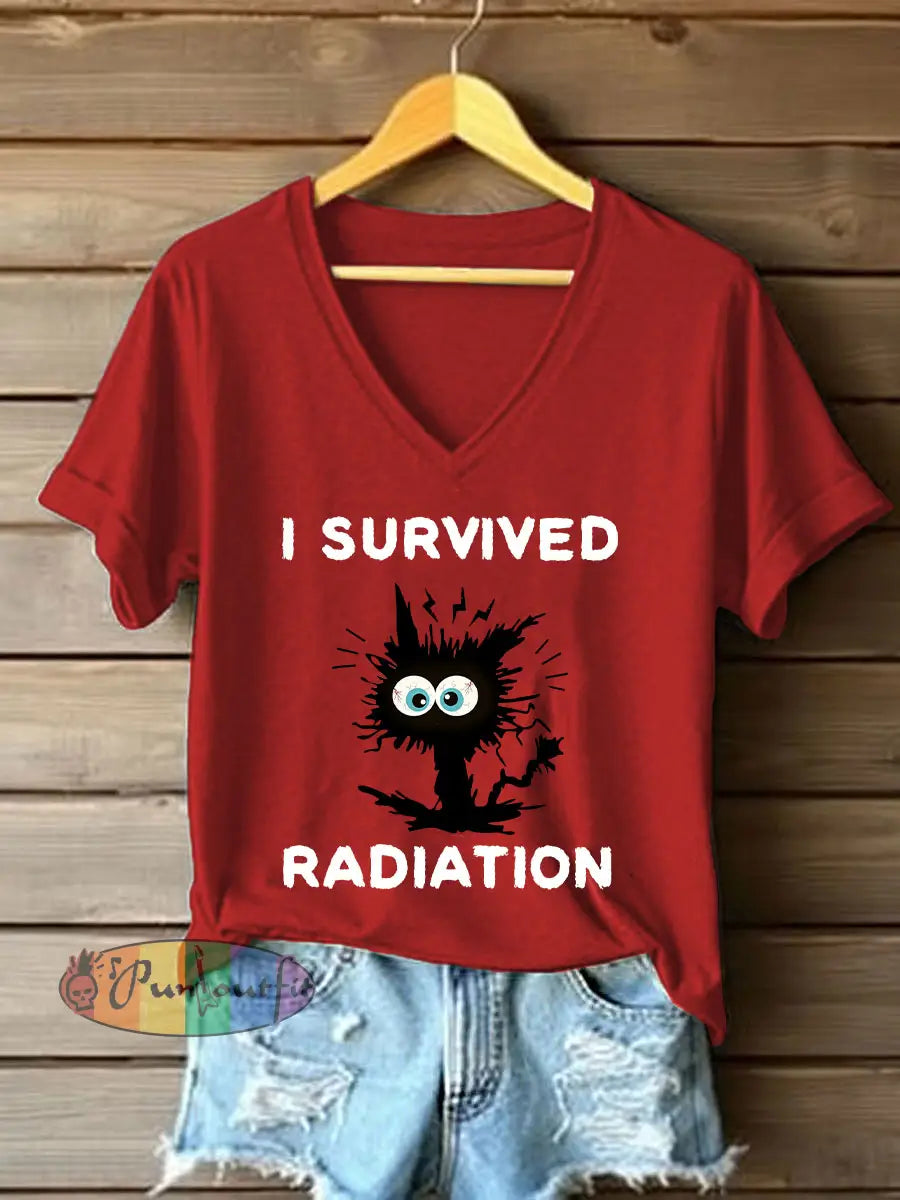 Women’s Fight Cancer T Shirt Red / S