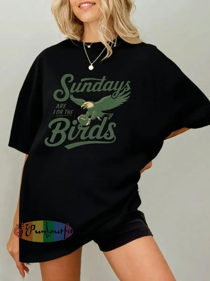 Women’s Football Fans Lovers Gameday Casual imitation cotton short sleeved T shirt Black / S