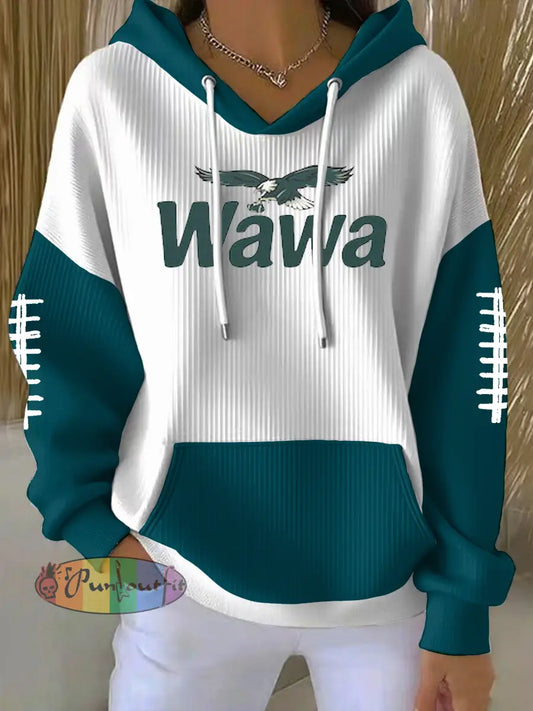 Women’s Football Fans Lovers Gameday Casual Printed Hoodie As picture / S