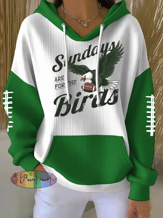 Women’s Football Fans Lovers Gameday Casual Printed Tops As picture / S
