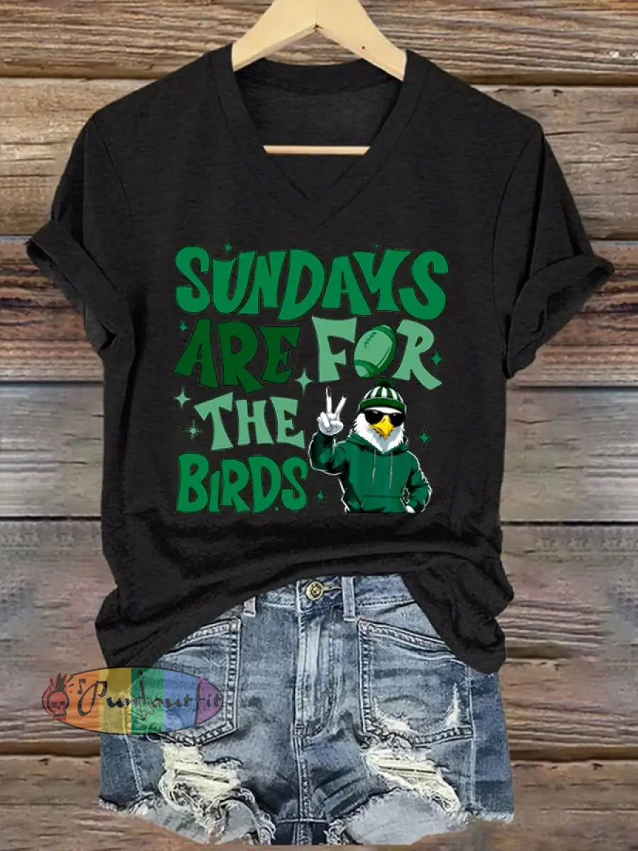 Women’s Football Fans Lovers Gameday Casual short sleeved T shirt Black / S