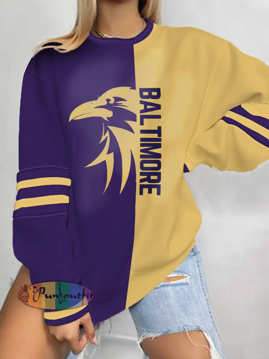Women’s Football Fans Lovers Gameday Casual Sweatshirt As picture / S