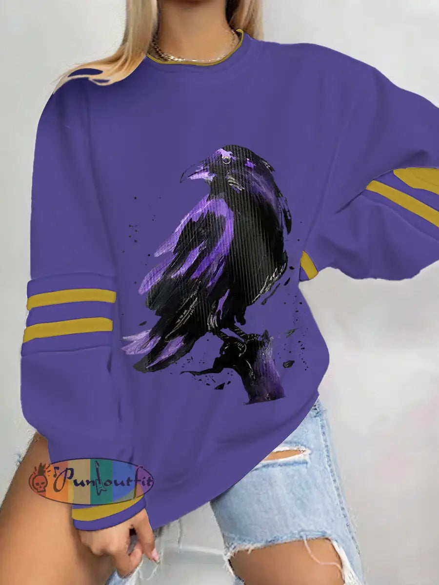 Women’s Football Fans Lovers Gameday Casual Sweatshirt Picture 1 / S