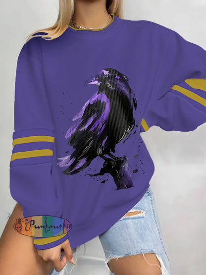 Women’s Football Fans Lovers Gameday Casual Sweatshirt Picture 1 / S