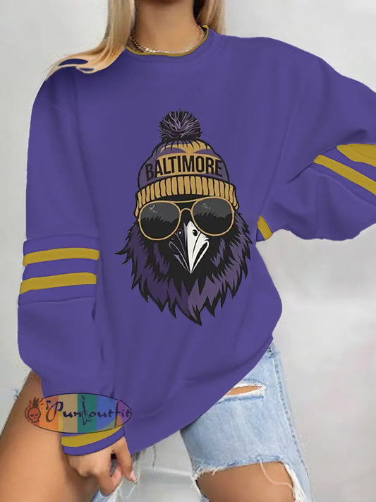 Women’s Football Fans Lovers Gameday Casual Sweatshirt Picture 1 / S