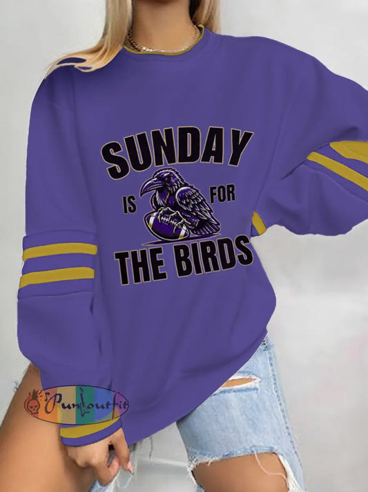 Women’s Football Fans Lovers Gameday Casual Sweatshirt Picture 1 / S